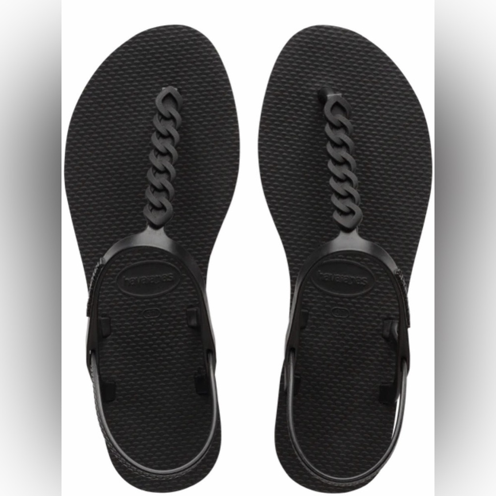 Havaianas Women's Black Chain Sandals